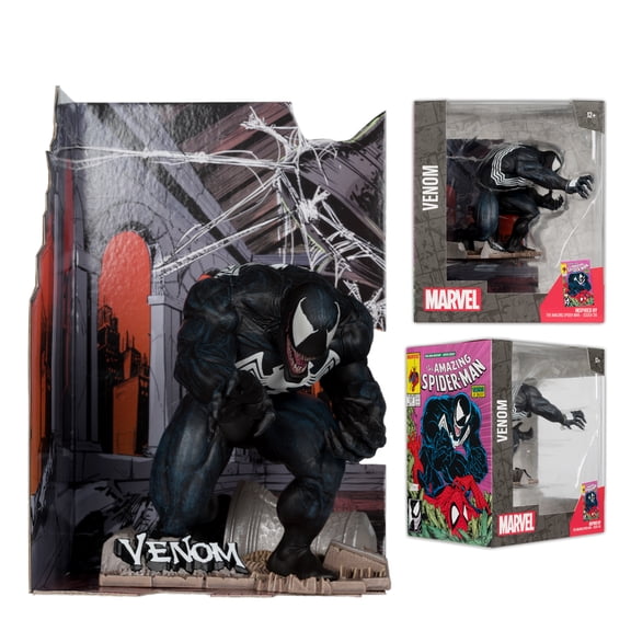 Venom (The Amazing Spider-Man #316)  1:10th Scale Collectible Figure w/Scene - McFarlane Toys