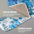 thumbnail image 3 of Winter Blue Gnome Dish Drying Mat for Kitchen Counter Pine Tree Microfiber Dish Pad Absorbent Reversible Fast Dry Draining Mats 16x18 Inch, 3 of 6