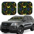 thumbnail image 2 of Picia Game Play 2 Piece Car Windshield Sun Shade Foldable | Foldable Sun Shield for Front Window Blocks UV Rays and Keeps Your Vehicle Cool-Small, 2 of 7