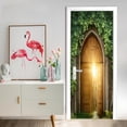 thumbnail image 2 of de Puerta 3D, Papel Tapiz Autoadhesivo, Calcomanías de Mural, Tratamientos de Pared Extraíbles para Accesorios de Habitación para hogar Colco  Pegatinas de la puerta mural, 2 of 8