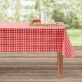 thumbnail image 2 of Mainstays Summer Fun Tablecloth, Indoor & Outdoor Table Decoration 60" x 84" - Red Checkered Gingham, 2 of 8