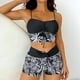 thumbnail image 5 of Traje de baño de dos piezas para mujer, trajes de baño para mujer, traje de baño bikini de dos piezas con estampado de bloques de color para mujer, 5 of 9