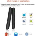 thumbnail image 4 of Presentation Remote Control, 2.4GHz Wireless Presenter PowerPoint Clicker Display Remote Control Pointer, 4 of 5
