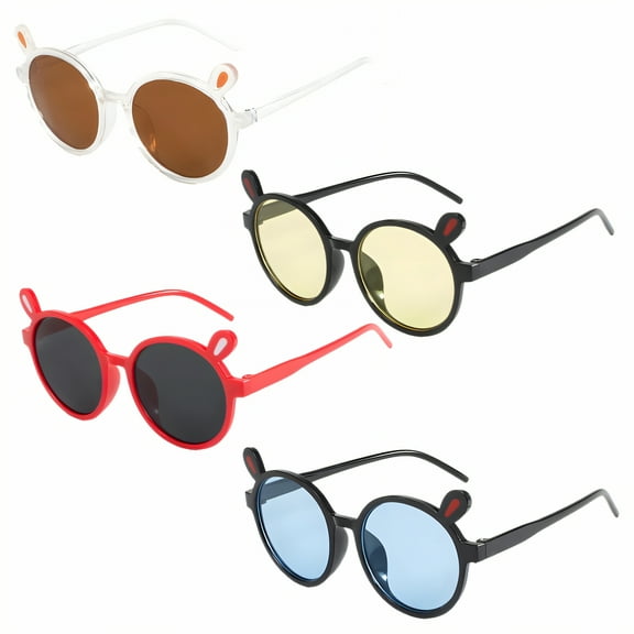 GJX 4Pcs Baby Sunglasses Toddler Boy Sunglasses Girls Sunglasses,Style1