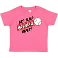 thumbnail image 3 of Inktastic Eat, Sleep, Baseball, Repeat Boys or Girls Toddler T-Shirt, 3 of 5