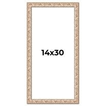 14x30 Frame White Real Wood Picture Frame Width 1.5 inches | Interior Frame Depth 0.5 inches |