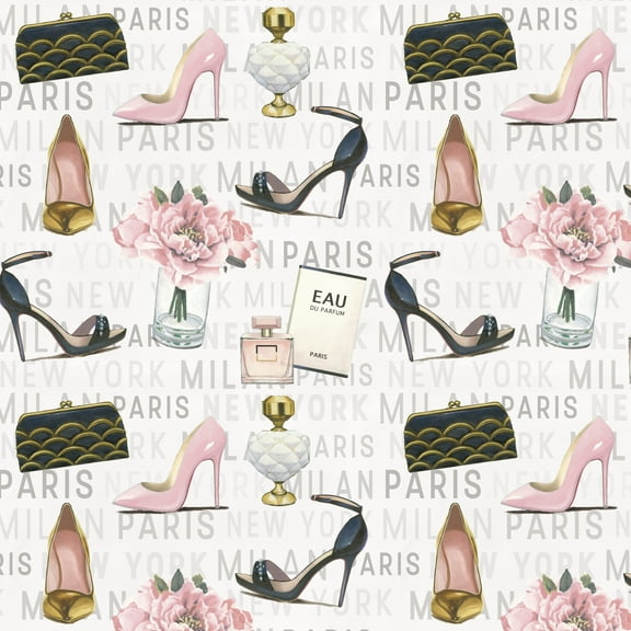 David Textiles Fashion Glam Cream/Black 100% Cotton Sold by The Yard