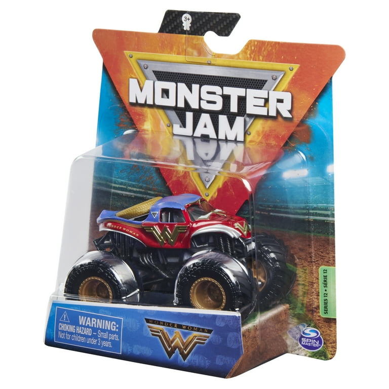 Monster Jam, Official Wonder Woman Monster Truck, Die-Cast Vehicle