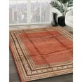 thumbnail image 3 of Ahgly Company Machine Washable Indoor Rectangle Traditional Peru Brown Area Rugs, 4' x 6', 3 of 7