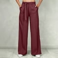 AHTJRT Wide Leg Palazzo Pants for Women Tie Front High Waisted Work — free download