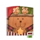 thumbnail image 1 of Funda trasera de silla de tela de franela de muñeco de nieve de Papá Noel, fundas de asiento suaves y lisas para el hogar, decoración Kits de decoración para fiestas Animales de dibujos animados Toystoory HA009740-03B, 1 of 6