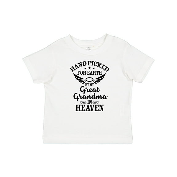 Inktastic Handpicked for Earth by My Great Grandma in Heaven Boys or Girls Baby T-Shirt