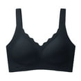 thumbnail image 5 of Sopiago Women's Seamless Pullover V-Neck Bralette Black,M, 5 of 5