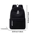 thumbnail image 4 of FDDMis Quilted Backpack for Women Travel Backpacks Theft Proof Backpack Mini Travel Backpack Technician Backpack Mens Black Backpack Mochila De Niña, Black, 4 of 5