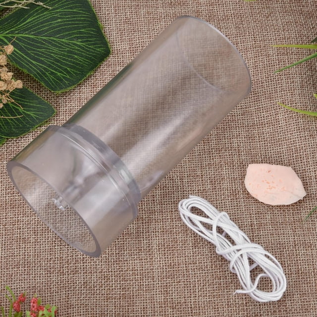 Molde de vela de plástico transparente con punta de iglesia, molde para hacer velas con cubierta de metal (5x10cm)