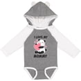 thumbnail image 3 of Inktastic I Love My Mommy with Panda Illustration Boys or Girls Long Sleeve Baby Bodysuit, 3 of 5