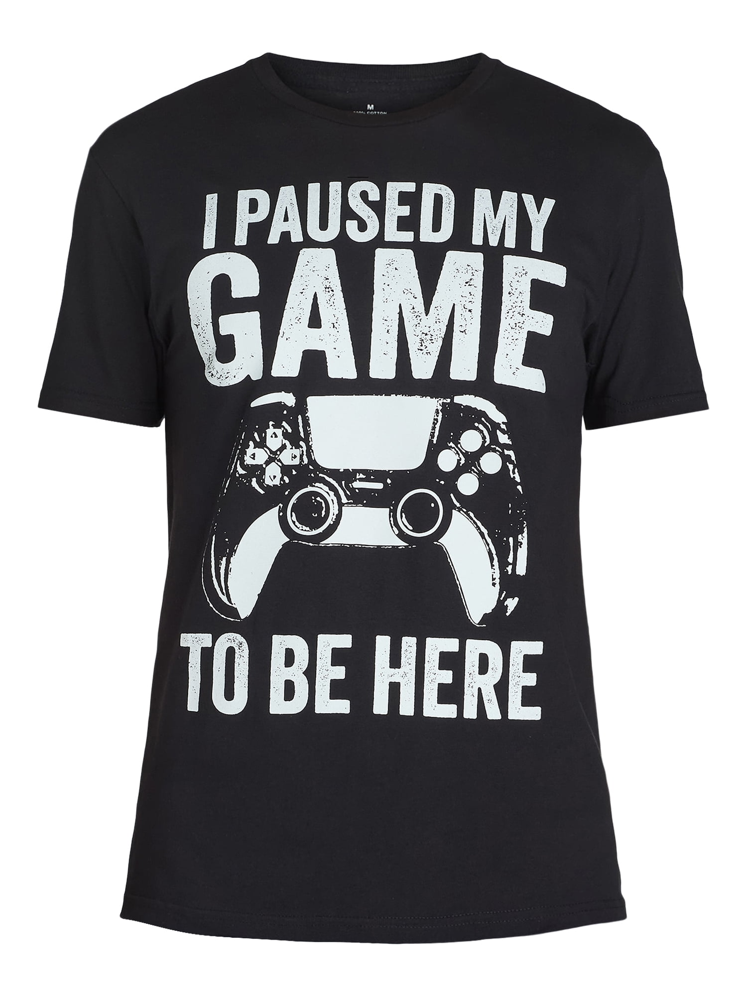 Paused My Game Men's & Big Men's Graphic Tee with Short Sleeves, Sizes S-3XL