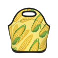 Fresh Ripe Corn Cobs, Neoprene Lunch Bag Durable Insulated Tote Bag