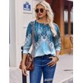 thumbnail image 3 of Zeagoo Womens Henley Tops Long Sleeve Boho Style Tee Shirts Dressy Outfits Blouses Business Casual, 3 of 6