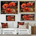 thumbnail image 4 of Designart "Red Poppies landscape II" Floral Floater Framed Canvas Art Print, 4 of 7