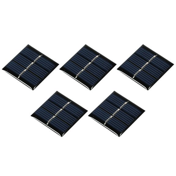 Mini Solar Panel Cell 1.5V 60mA 0.09W 30mm x 30mm for DIY Project Pack of 5
