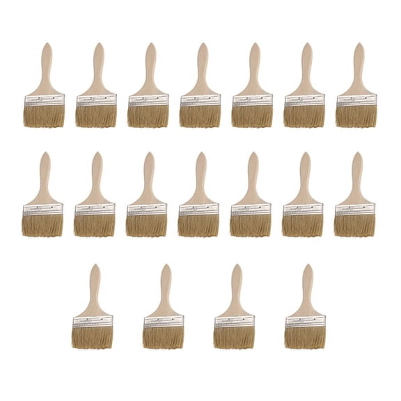 18 Pack of 4 Inch (89mm) Paint Brushes and Chip Paint Brushes