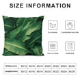 thumbnail image 5 of Acheng Short Plush Pillowcase 1 Piece - Palm Leaves with Lush Branches and Leaves, Tropical Jungle Palm Leaves with Charming Colors White, 5 of 5