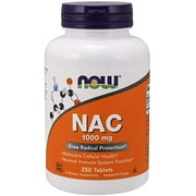 Now Nac 1000 Mg, 250 Tablets, Nacetylcysteine