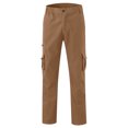 thumbnail image 4 of Men's Pockets Military Cargo Pant Elastic Waisted Relaxed Fit Pants, 4 of 5