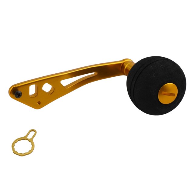 Poignée de Moulinet de Pêche Poignée de Puissance Bouton en Métal Micro Jigging avec Accessoires Pièces de Rechange pour Moulinet LowProfile