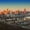 Cincinnati Sunset Skyline, variant on Elephant Stock Downtown Salt Lake City Wall Art - Horizontal Multi Panel Canvas - Hallway Wall Decor - Places Multi Panel - Blue And Orange Decor - 84" x 54"