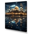 thumbnail image 2 of Designart "Eternal Light: Islamic Mosque At Night" Islam Canvas Wall Art, 2 of 7