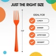 thumbnail image 4 of Exquisite Plastic Heavy-Duty Disposable Forks, Orange, 50 Count (1 Pack), 4 of 9