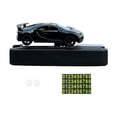 thumbnail image 1 of Mini modelo de coche 1/64 con matrícula de aparcamiento, dinámico, decorativo, fácil de instalar. Negro, 1 of 9