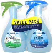 Febreze Fabric Refresher 2 Count Value Pack, Pet Odor Eliminator and Extra Strength Fabric Deodorizer, 27 oz. Each