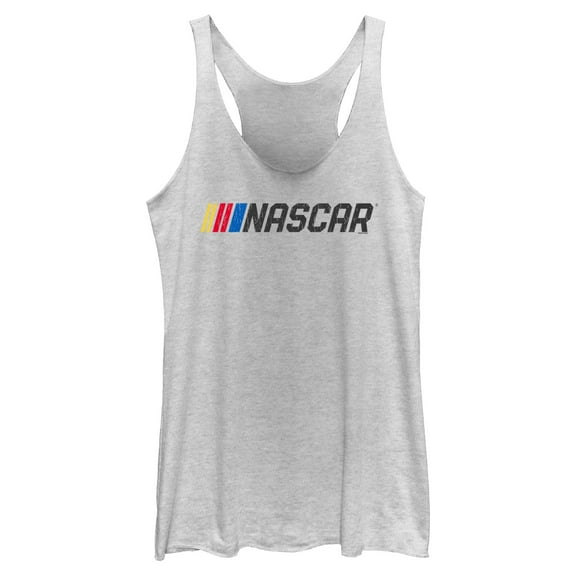 Womens NASCAR Official Racing Logo Distressed Racerback Tank