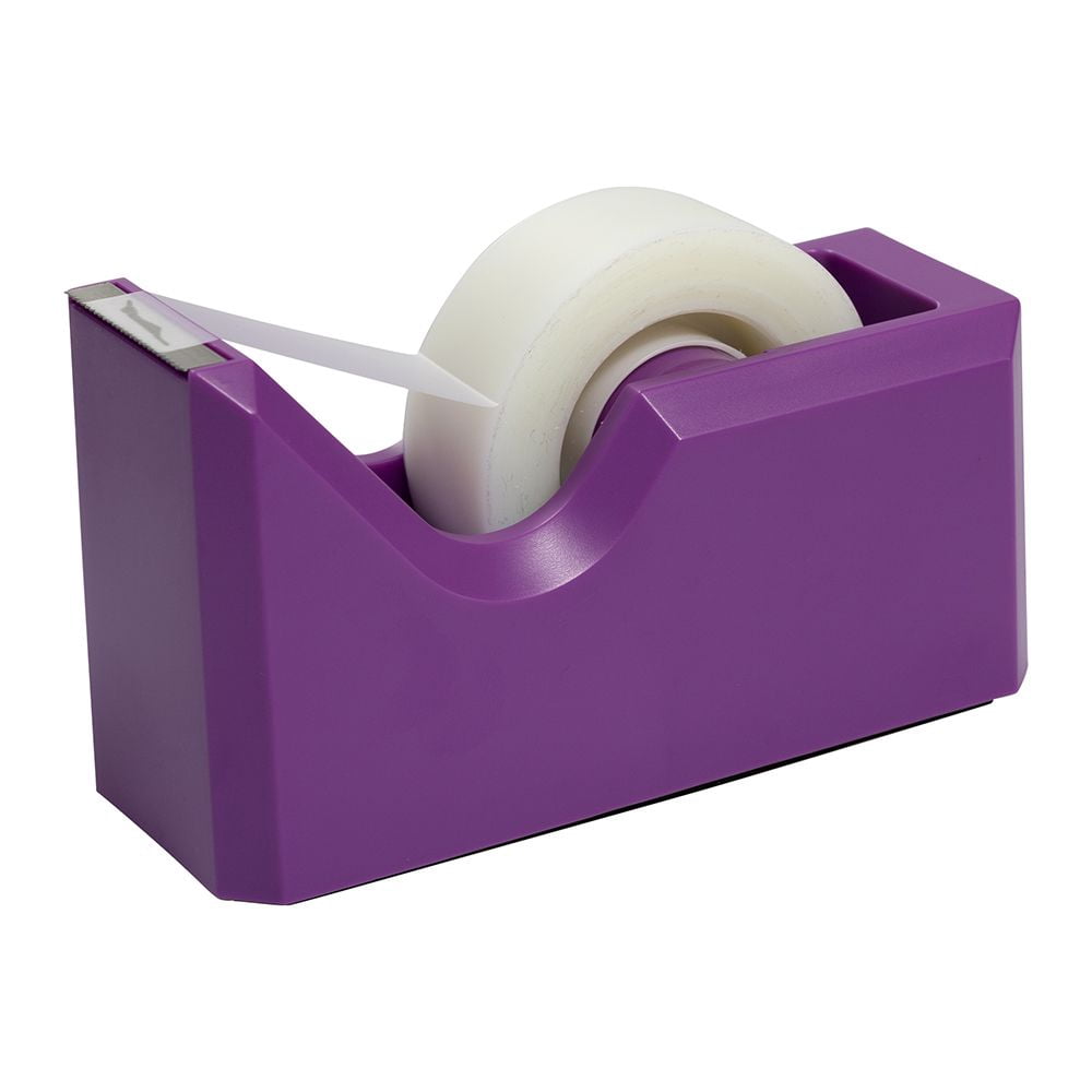 JAM Paper Office & Desk Set, Purple, 1 Stapler & 1 Tape Dispenser, 2 Pack