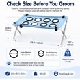 thumbnail image 5 of Pet Grooming Hammock with Foldable Metal Stand, Breathable Mesh Bathing Restraint Stand for Nail Clipping, Hair Trimming, for Small Dogs, Puppies, Cats, 5 of 7
