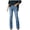 Solid Color, variant on XWSHYW Joggers for Women Womens Solid Color Casual Large Pocket High Waist Versatile Straight Tube Loose Wide Leg Denim Pants