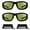 Black Tinted Yellow x Black Tinted Yellow, variant on Motorcycle Sunglass Biker Goggles Foam Cushion Padded Wind Proof Ski Snowboard Cycling Men Big Tall Large XLarge