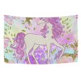 thumbnail image 4 of ABPHQTO Unicornio melena mariposa Arco Iris corazón tapiz decoración colgante de pared decoración del hogar sala de estar dormitorio 150x225 cm, 4 of 4