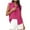 Hot Pink, variant on RQYYD Women's Cotton Linen Sleeveless Collared Blouse Oversized Button Up Chest Pocket Casual Summer Tank Top