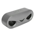 thumbnail image 3 of Altavoz dual Bluetooth inalámbrico portátil con altavoz estéreo bajo con luz LED para U DiscGray, 3 of 14