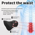thumbnail image 6 of Lumbar Support Pillow Ergonomic Memory Foam Lumbar Pillow, Relieve Back Pain, Breathable & Detachable & Washable, Neo Cushion Lower Back Pillow for Office Chairs, Car Seats (Black), 6 of 6