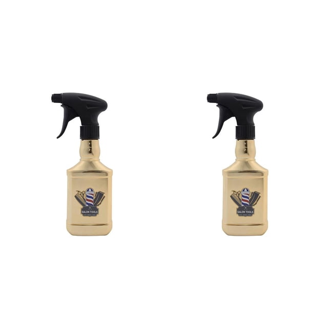 Vogacara Botella de espray de peluquería, envases de líquido Retro recargables vacíos, contenedor de rociador doméstico, herramientas de Type1 NO1