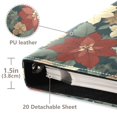 thumbnail image 3 of FORMRS 3 Ring Photo Album 4"x6" Self Adhesive Large Capacity PU Leather Cover, Christmas Blooms, 3 of 8