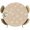 Beige, variant on Elastic Fitted Round Tablecloth, Brown Floral Waterproof Stretch Table Cover for 36"-44" Tables, Vintage Spring Botanical Flowers Washable Outdoor Tablecloths for Patio, Picnic, Camping
