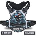 thumbnail image 3 of Arnés táctico reflectante antitirones para perros pequeños y grandes, para entrenamiento al aire libre, suministros para perros, parches gratuitos, 3 of 4
