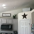 thumbnail image 2 of "Yebei 12"" Rustic Metal Barn Star Wall Decor for Outdoor Decoration, Porch, and Vintage Texas Style", 2 of 7
