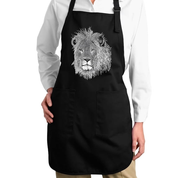 Full Length Word Art Apron - Lion